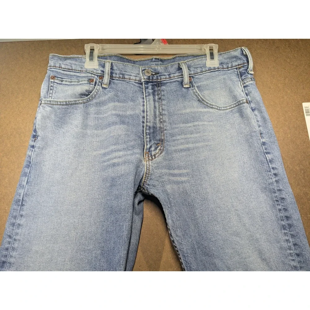 Levis 569 Loose Straight Jeans Light Wash Blue Denim Mens W34 L34